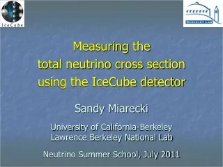Measuring  the  total neutrino cross section  using the IceCube detector