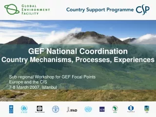 GEF National Coordination Country Mechanisms, Processes, Experiences