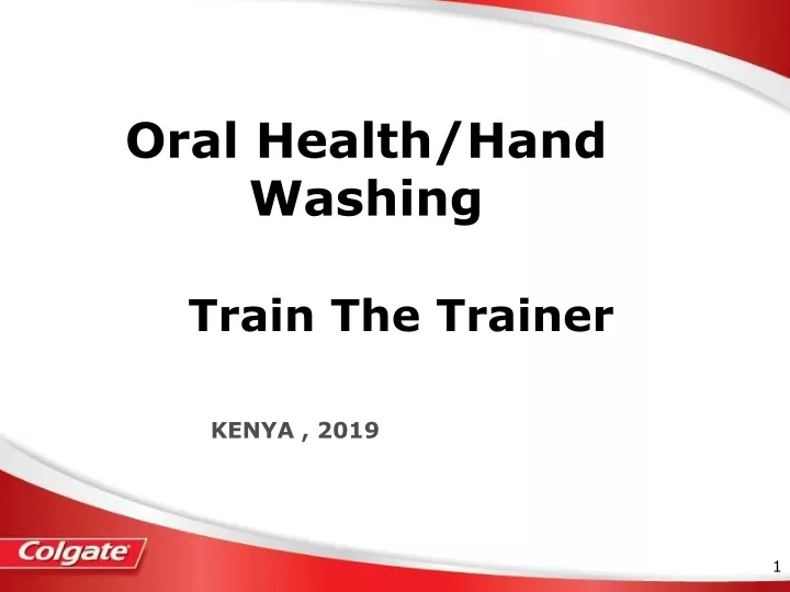 oral health hand washing