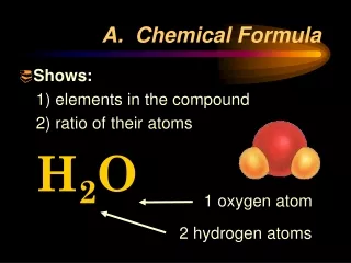 A.  Chemical Formula
