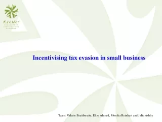 Incentivising tax evasion in small business