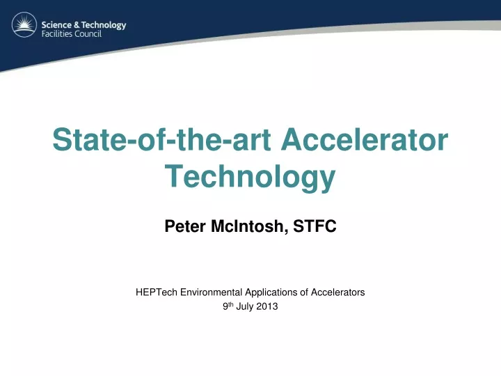 state of the art accelerator technology
