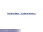 Multiple-Writer Distributed Memory - slide 1