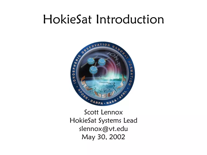 hokiesat introduction