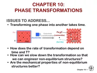 CHAPTER 10: PHASE TRANSFORMATIONS