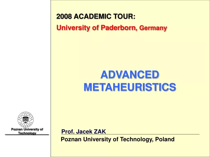 200 8 academic tour university of paderborn germany