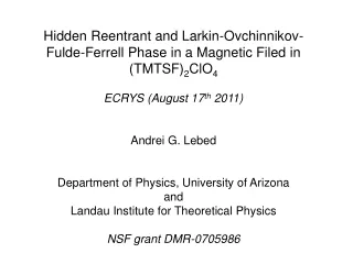 (TMTSF) 2 X: quasi-one-dimensional layered conductors