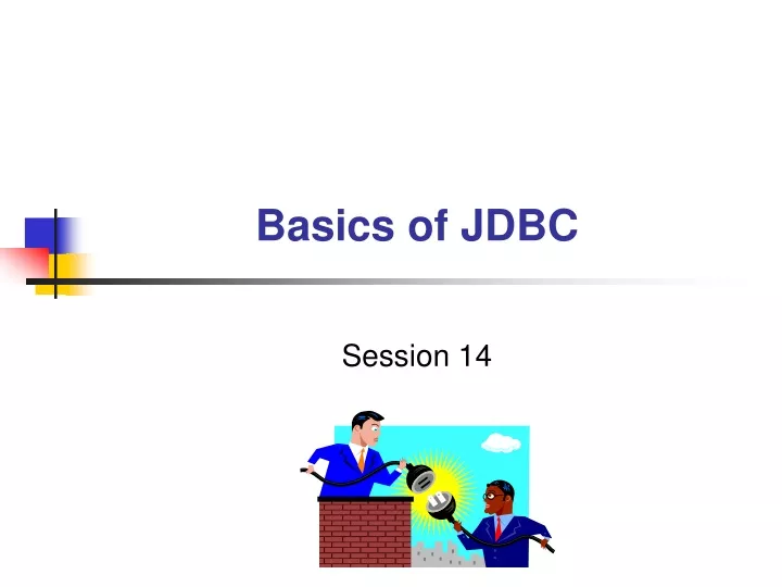 basics of jdbc