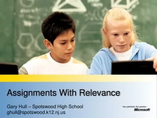 Assignments With Relevance