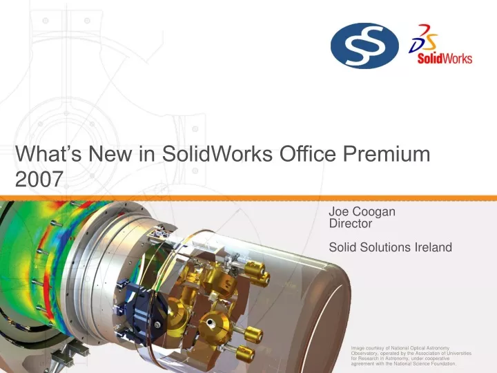 what s new in solidworks office premium 2007