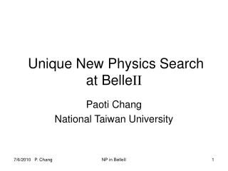 Unique New Physics Search at Belle II