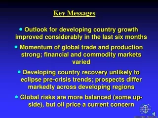 Outlook for developing country growth improved considerably in the last six months