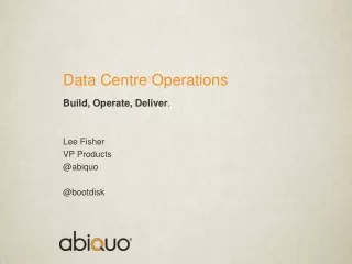 Data Centre Operations