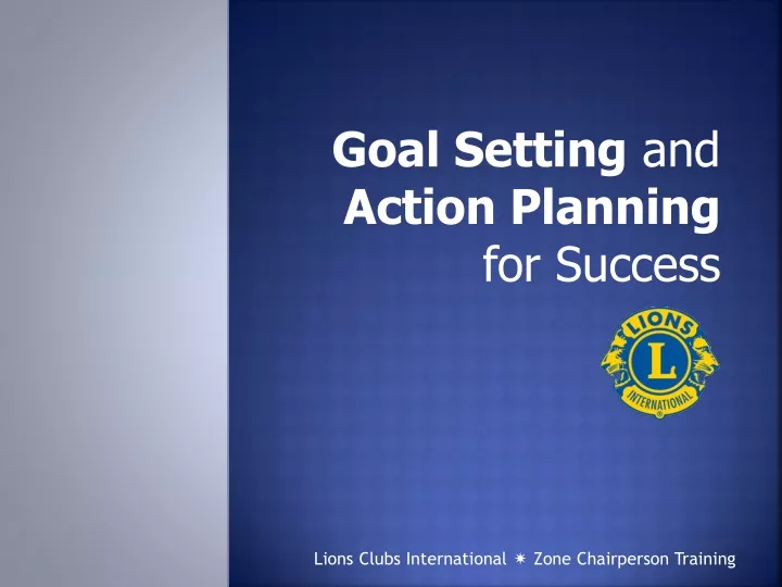 goal setting and action planning for success