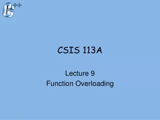 CSIS 113A