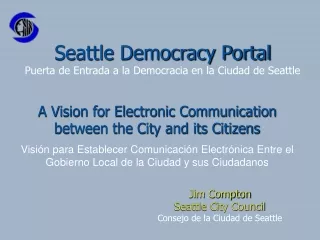 Seattle Democracy Portal Puerta de Entrada a la Democracia en la Ciudad de Seattle