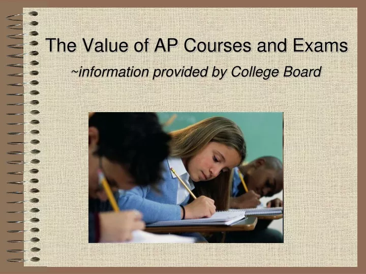 the value of ap courses and exams