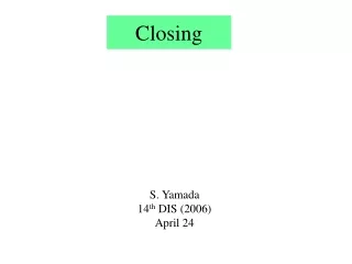 Closing