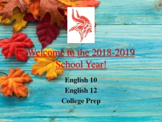 Welcome to the 2018-2019 School Year!