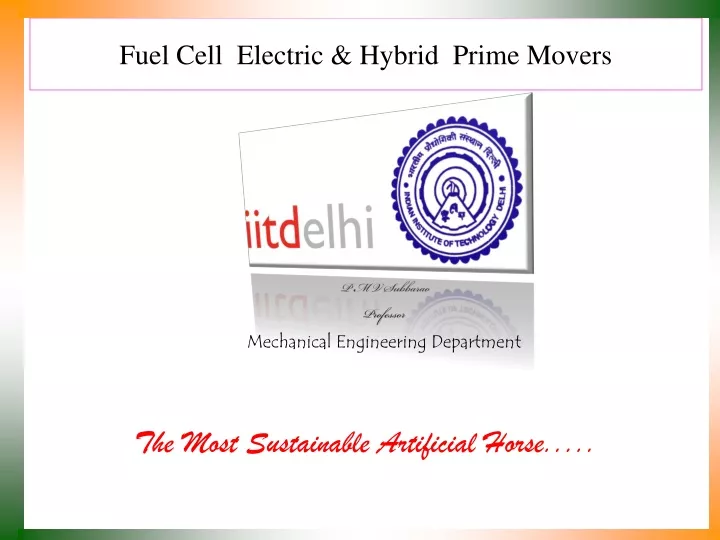 fuel cell electric hybrid prime movers