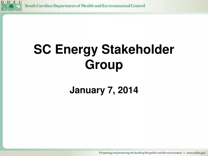 sc energy stakeholder group