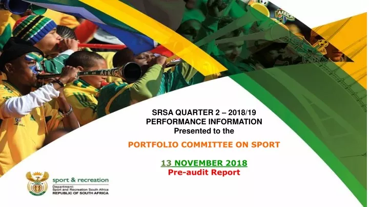 srsa quarter 2 2018 19 performance information