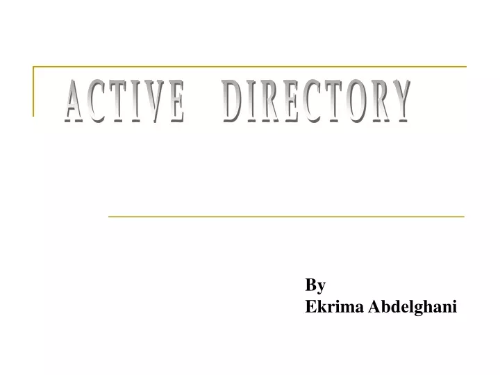 active directory