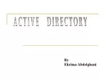 ACTIVE   DIRECTORY - slide 1