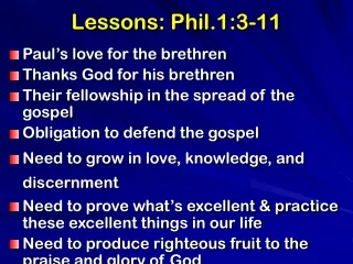 Lessons: Phil.1:3-11