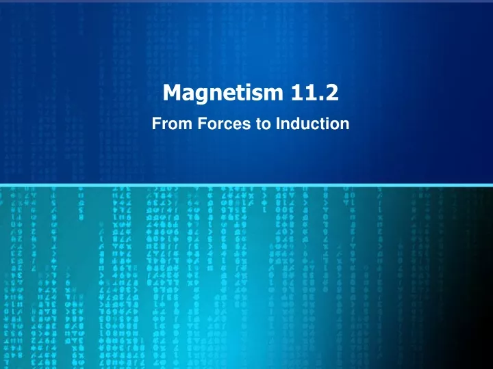 magnetism 11 2