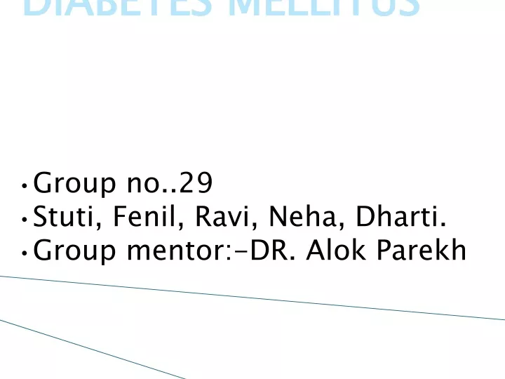 diabetes mellitus