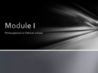 Module I