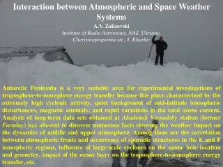 Where the troposphere impact on the ionosphere could be measured?