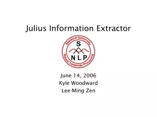 Julius Information Extractor