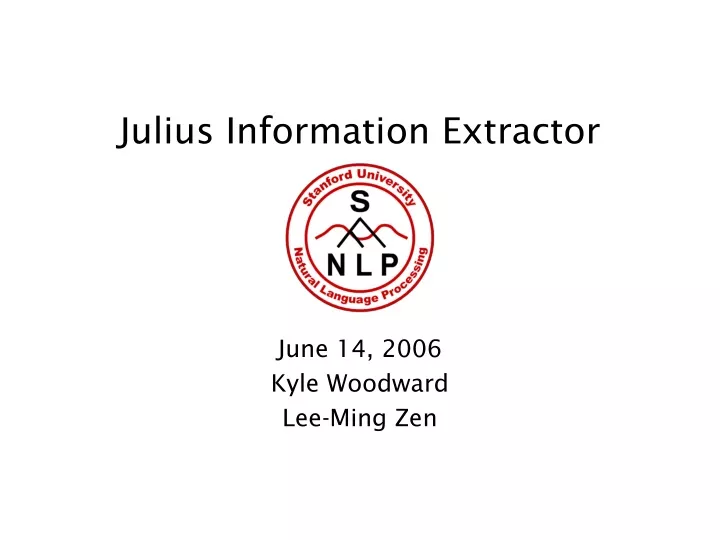 julius information extractor