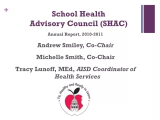 School Health  Advisory Council (SHAC)