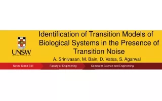 Identification of Transition Models of Biological Systems in the Presence of Transition Noise