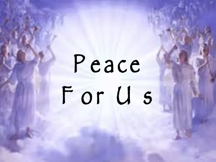 peace for us