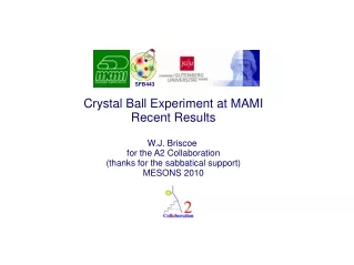 Crystal Ball Experiment at MAMI Recent Results W.J. Briscoe  for the A2 Collaboration