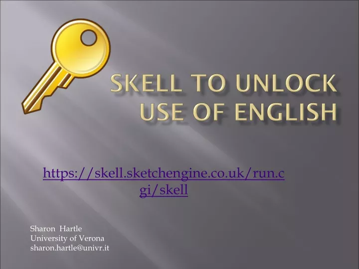 skell to unlock use of english