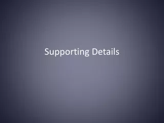 Supporting Details