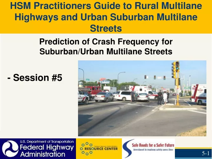 prediction of crash frequency for suburban urban multilane streets