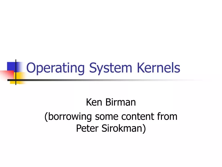 operating system kernels