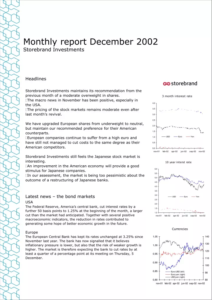 monthly report december 200 2 storebrand