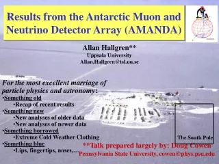 Results from the Antarctic Muon and Neutrino Detector Array (AMANDA)
