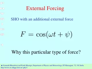 External Forcing