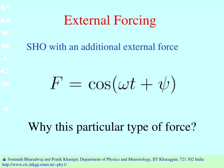 external forcing