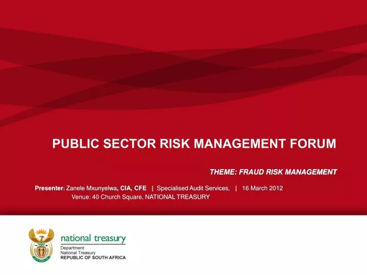 public sector risk management forum