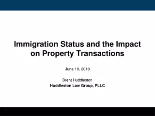 Immigration Status and the Impact on Property Transactions
