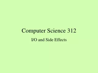 Computer Science 312